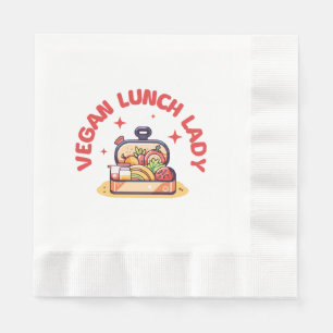 SERVILLETA DE PAPEL SEÑORA ALMUERZO VEGANO