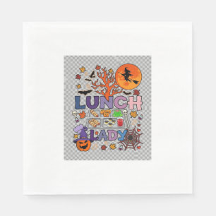 Servilleta De Papel Señora del Almuerzo Bruja de Halloween Luna Calaba