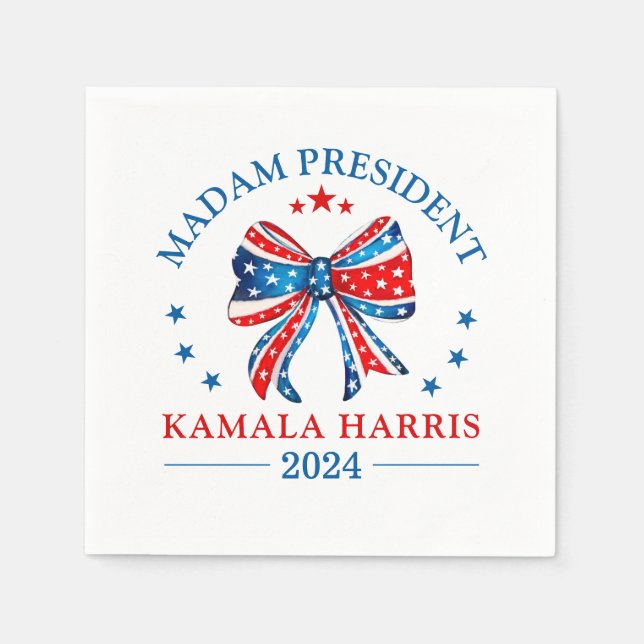 Servilleta De Papel Señora Presidenta Kamala Harris (Anverso)