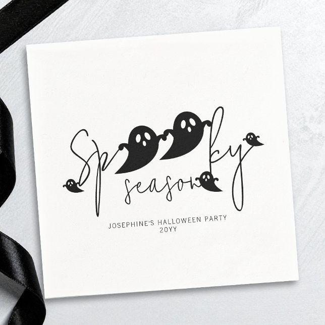 Servilleta De Papel Sensación de fantasía simple negro Fantasma Hallow (Subido por el creador)