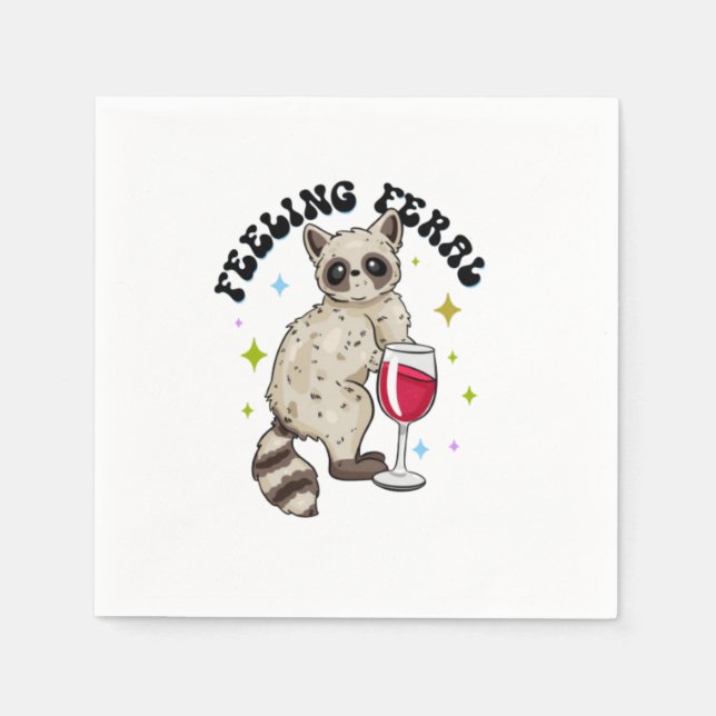 Servilleta De Papel Sensación de feral (Anverso)