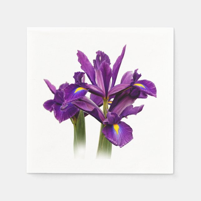 Servilleta De Papel Sensación Elegante Holandesa Iris Purple (Anverso)