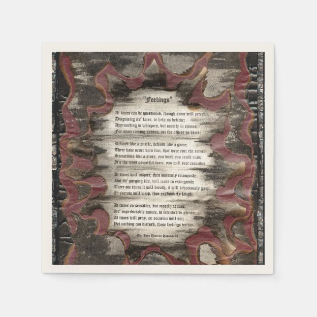 Servilleta De Papel Sentimientos (Anverso)