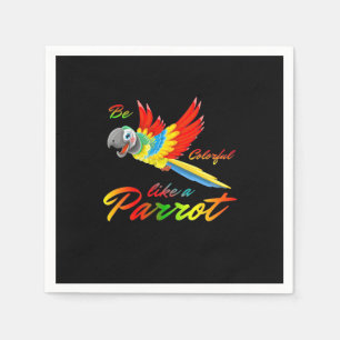 Servilleta De Papel Ser Colorido Como Un Loro