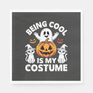Servilleta De Papel Ser Genial En Halloween Es Mi Diseño De Fantasma D