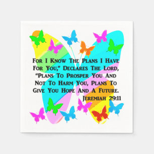 SERVILLETA DE PAPEL SER INSPIRADO JEREMIAH 29:11
