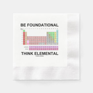 Servilleta De Papel Ser un elemento básico de reflexión (tabla periódi