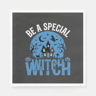 Servilleta De Papel Ser una bruja especial diseño de Halloween_1