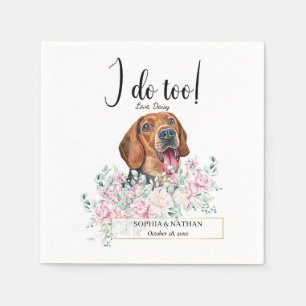 Servilleta De Papel Serbio Hound Dog Boda Cocktail Napkins