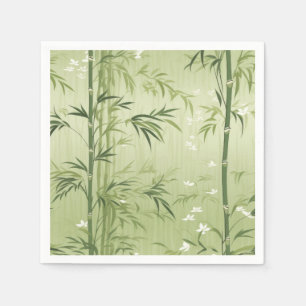 Servilleta De Papel Serena Flor de Bambú Asiática  (1)