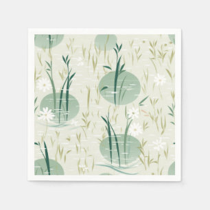 Servilleta De Papel Serena Flor de Bambú Asiática  (10)