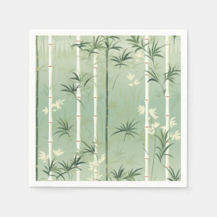 Servilleta De Papel Serena Flor de Bambú Asiática  (2)