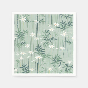 Servilleta De Papel Serena Flor de Bambú Asiática  (4)