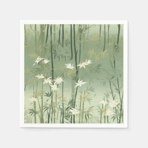 Servilleta De Papel Serena Flor de Bambú Asiática  (6)