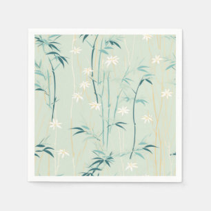 Servilleta De Papel Serena Flor de Bambú Asiática  (9)