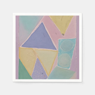 Servilleta De Papel Serene Abstracts: Un sueño pastel