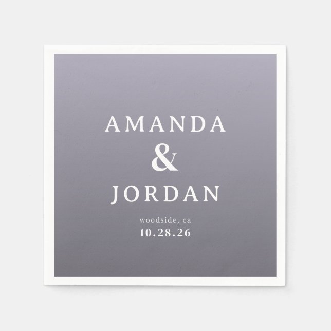 Servilleta De Papel Serene Lavender Minimalist (Anverso)