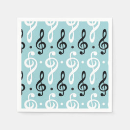 Servilleta De Papel Serene Melodies Treble Clef