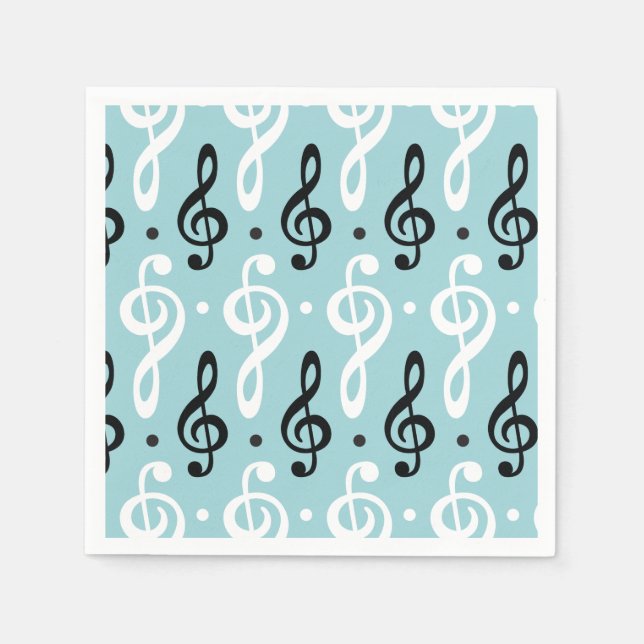 Servilleta De Papel Serene Melodies Treble Clef (Anverso)