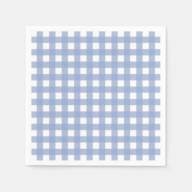 Servilleta De Papel Serenity Blue Gingham (Anverso)