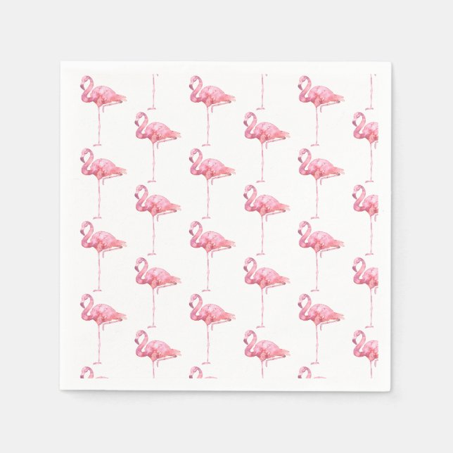 Servilleta De Papel Serie Flamingo Tierno Diseño 1 (Anverso)