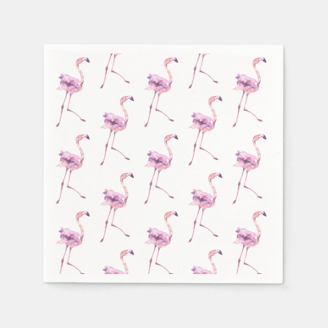 Servilleta De Papel Serie Flamingo Tierno Diseño 5 (Anverso)