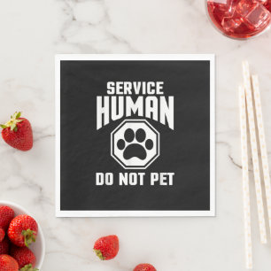 Servilleta De Papel Servicio Diseño humano No Mascota Cita graciosa Pe