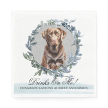 Servicios para mí Servilletas de boda de Labrador