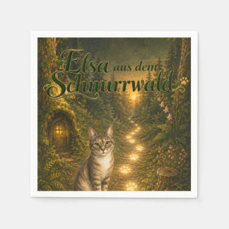 Servilleta De Papel 🎉 Serviette – Elsa aus dem Schnurrwald 🐾✨