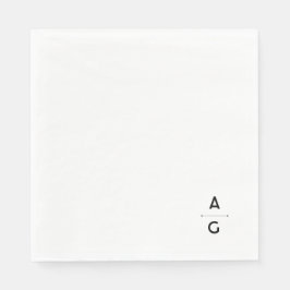 Servilleta De Papel Serviette en papier de mariage "Lettrus"