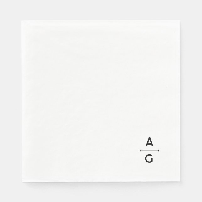 Servilleta De Papel Serviette en papier de mariage "Lettrus" (Anverso)