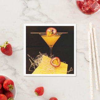 Servilleta De Papel Serviette - Motiv Cocktail Wodka Passionsfrucht