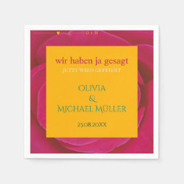 Servilleta De Papel Servietten zur Hochzeitsfeier personalisierbar