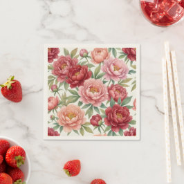 Servilleta De Papel Serviettes en papier pivoine – Décoration de table