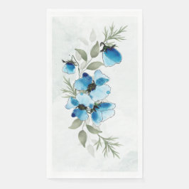 Servilleta De Papel Serviettes "Fleurs bleues"
