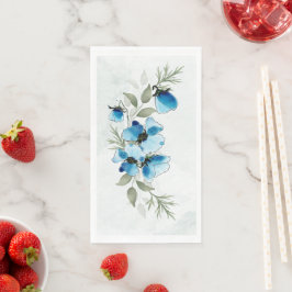 Servilleta De Papel Serviettes "Fleurs bleues"