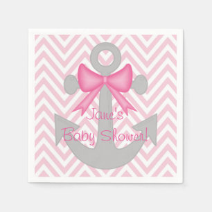 Servilleta De Papel Servilletas ausentes de Baby Shower del chica de