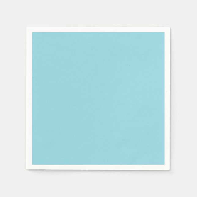 Servilleta De Papel Servilletas azules cielo sólidas lindas (Anverso)
