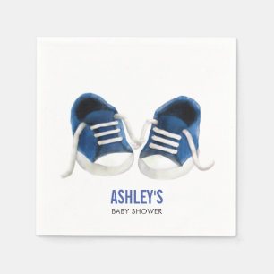 Servilleta De Papel Servilletas azules de Baby Shower de las
