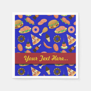 Servilleta De Papel Servilletas Azules para Picnic Hora de Merienda