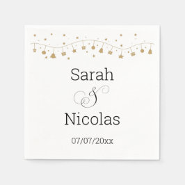 Servilleta De Papel servilletas boda minimalistas personalizadas