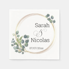 Servilleta De Papel servilletas boda minimalistas personalizadas