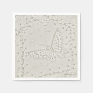 Servilleta De Papel Servilletas bordadas del diseño del edredón loco