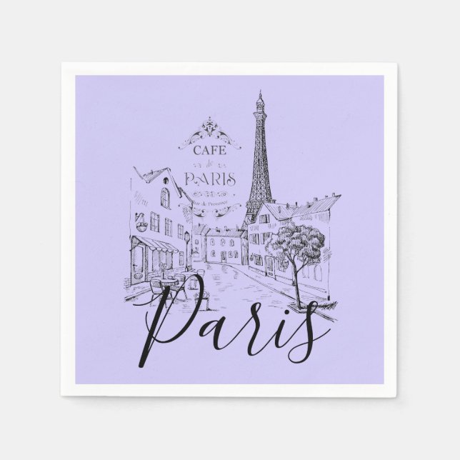 Servilleta De Papel Servilletas Cafe Paris (Anverso)