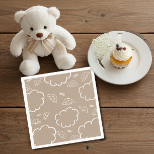 Servilleta De Papel Servilletas Cielo Angel Halo Nube BEIGE
