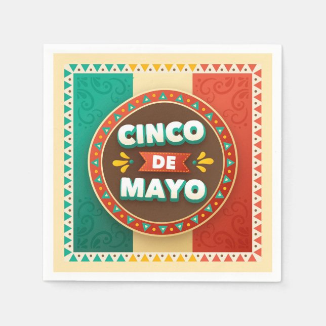 Servilleta De Papel Servilletas Cinco De Mayo (Anverso)