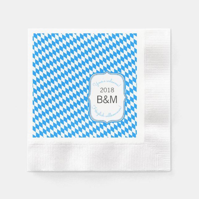 Servilleta De Papel Servilletas claras de Oktoberfest (Anverso)