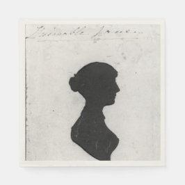 Servilleta De Papel Servilletas con silueta de Jane Austen