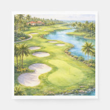 Servilletas con tema de Golf Florida