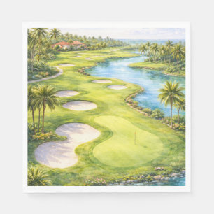 Servilleta De Papel Servilletas con tema de Golf Florida